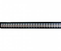 Category 5e UTP 24 Port Patch Panel Loaded