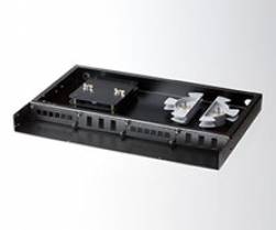 LIU 06 Port Rack Mount BLK with Splice Tray and Cable Spool
