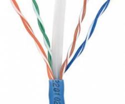 PowerCat 6 4 Pair PVC Cable, Blue, CM Rated, 305m Box